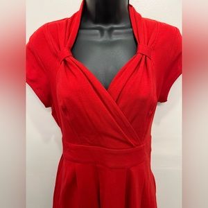 NEW! Eshakti red v-neck dress size 8 medium